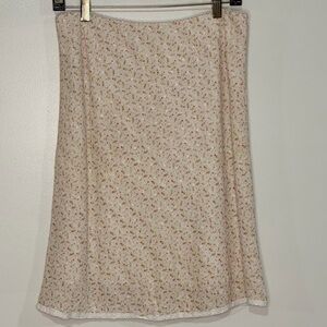 Floral Pencil Skirt - Cream